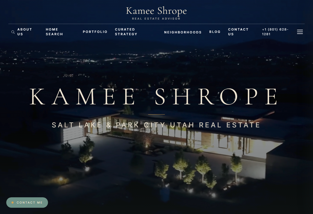 Kamee Shrope Realty website