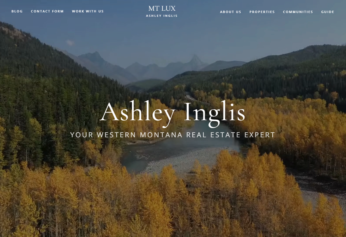 Montana Lux Real Estate website